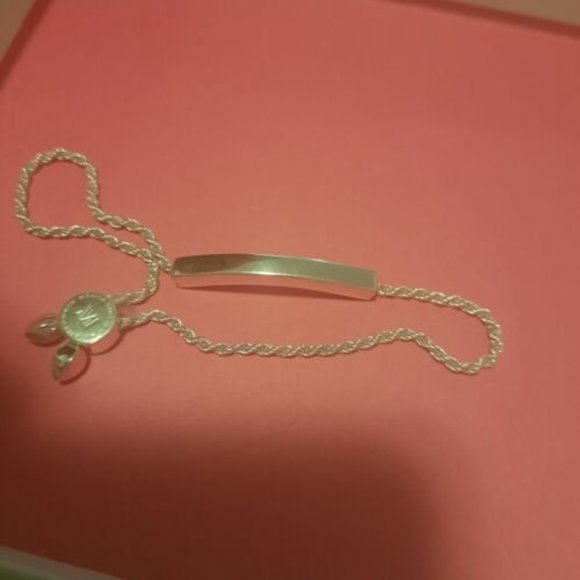 Linear Chain Silver Bracelet Monica Vinader - engraved - Picture 6 of 10